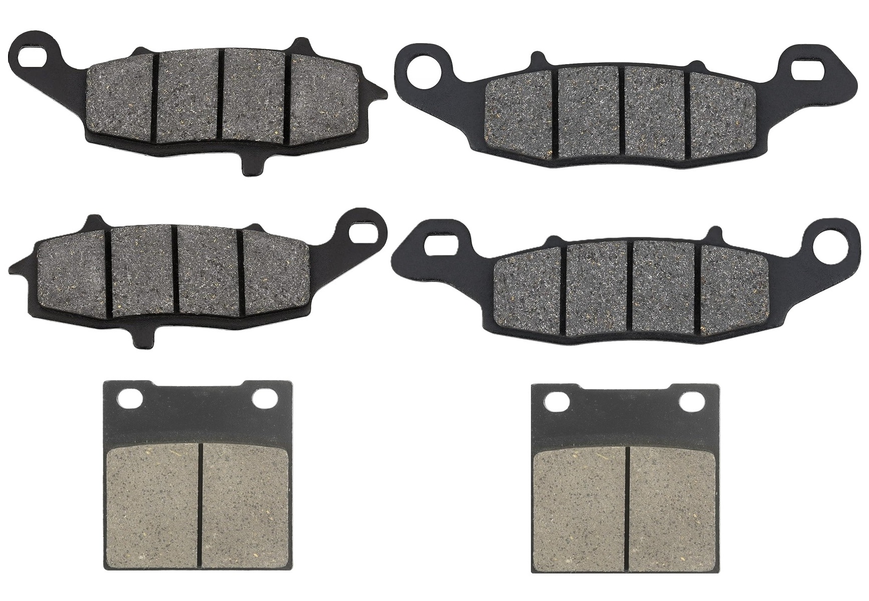 3 Kit plaquettes frein Raven RAV-104-147 Suzuki GSX 750 Inazuma Av G, Av D et Artitle=Forme et couleur
