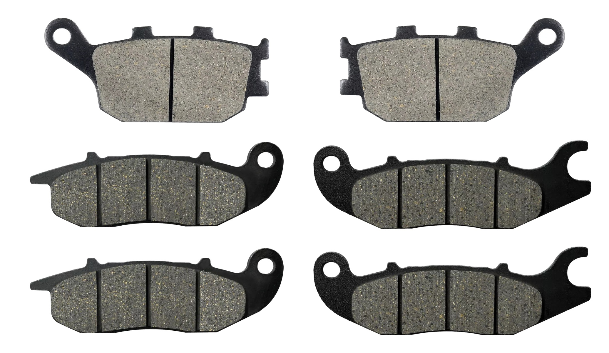 3 Kit plaquettes frein Raven RAV-104-157 Honda XL 750 Transalp Av G, Av D et Artitle=Forme et couleur