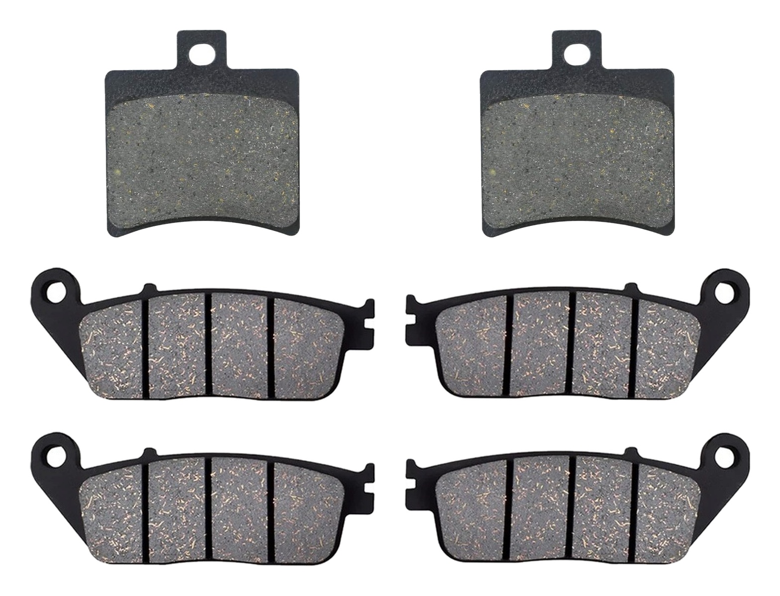3 Kit plaquettes frein Raven RAV-104-160 Italjet Marco Polo 400 Av G, Av D et Artitle=Forme et couleur