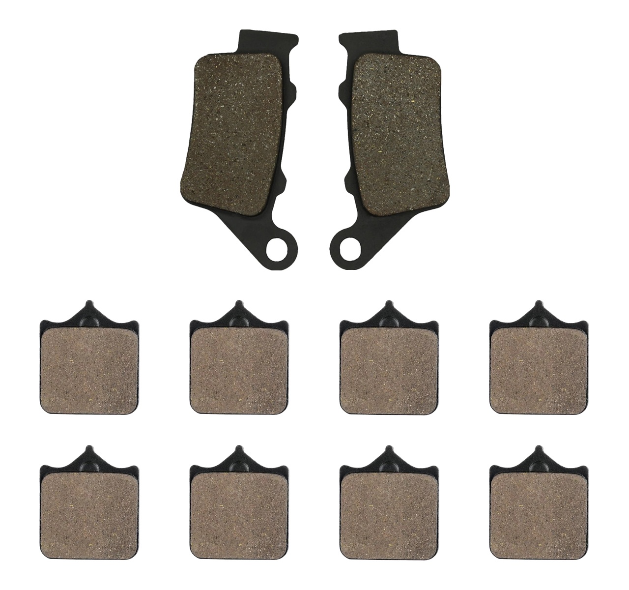 3 Kit plaquettes frein Raven RAV-104-164 Ktm SuperDuke 990 Av G, Av D et Artitle=Forme et couleur
