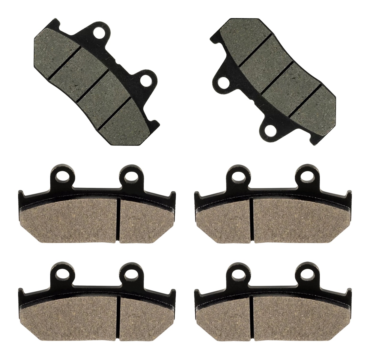 3 Kit plaquettes frein Raven RAV-104-166 Honda GL 1500 Gold-Wing Av G, Av D et Artitle=Forme et couleur