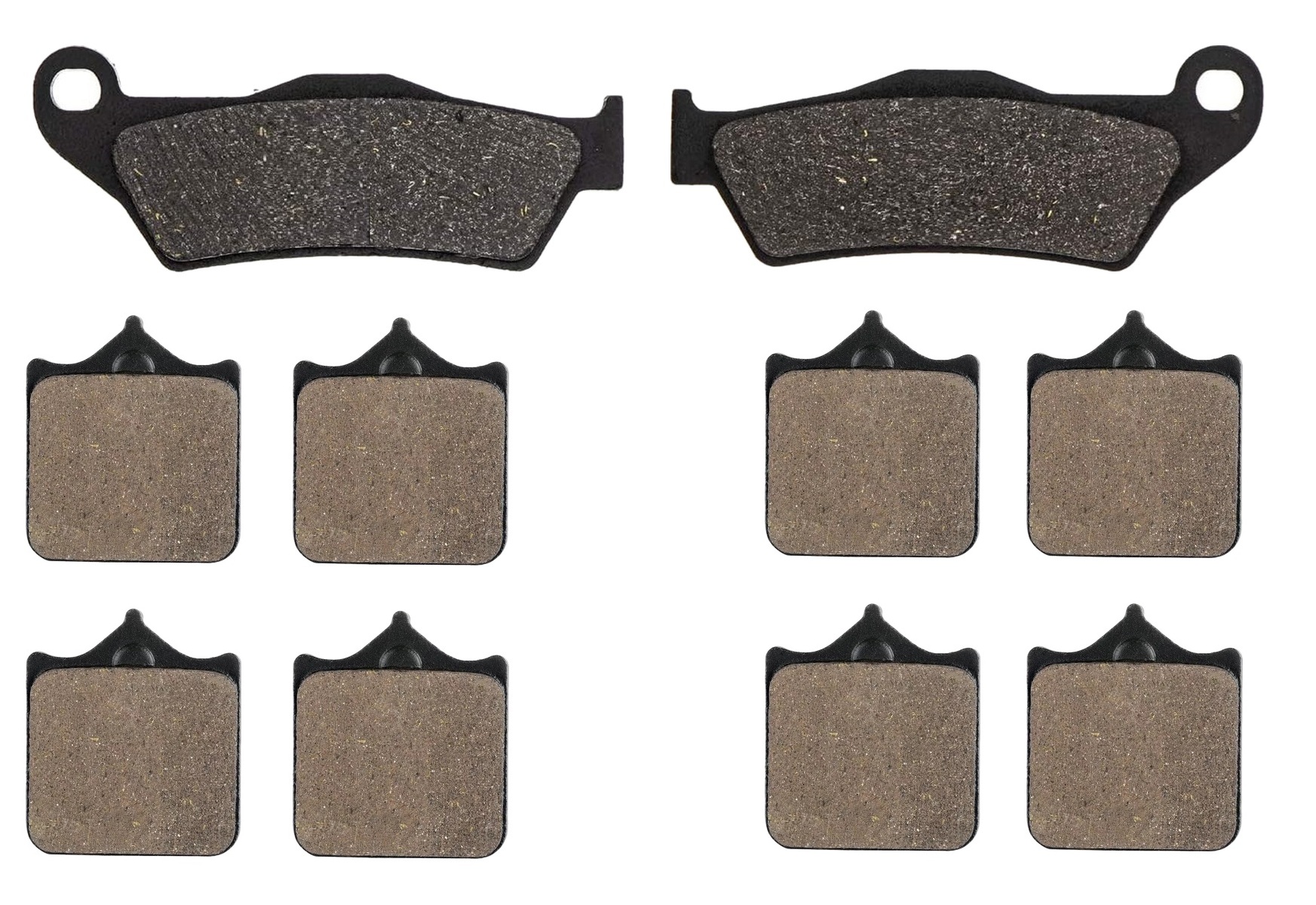 3 Kit plaquettes frein Raven RAV-104-171 Ktm SuperMoto 950 Av G, Av D et Artitle=Forme et couleur