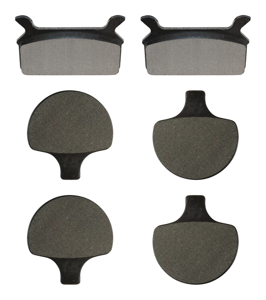 3 Kit plaquettes frein Raven RAV-104-181 Harley-davidson Touring Electra Glide Classic Av G, Av D et Artitle=Forme et couleur