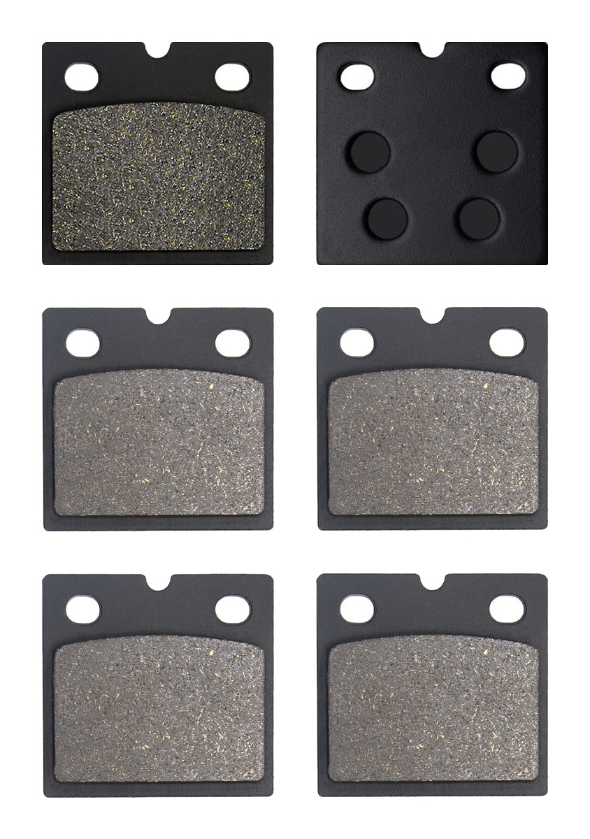 3 Kit plaquettes frein Raven RAV-104-185 Benelli Sei 900 Av G, Av D et Artitle=Forme et couleur