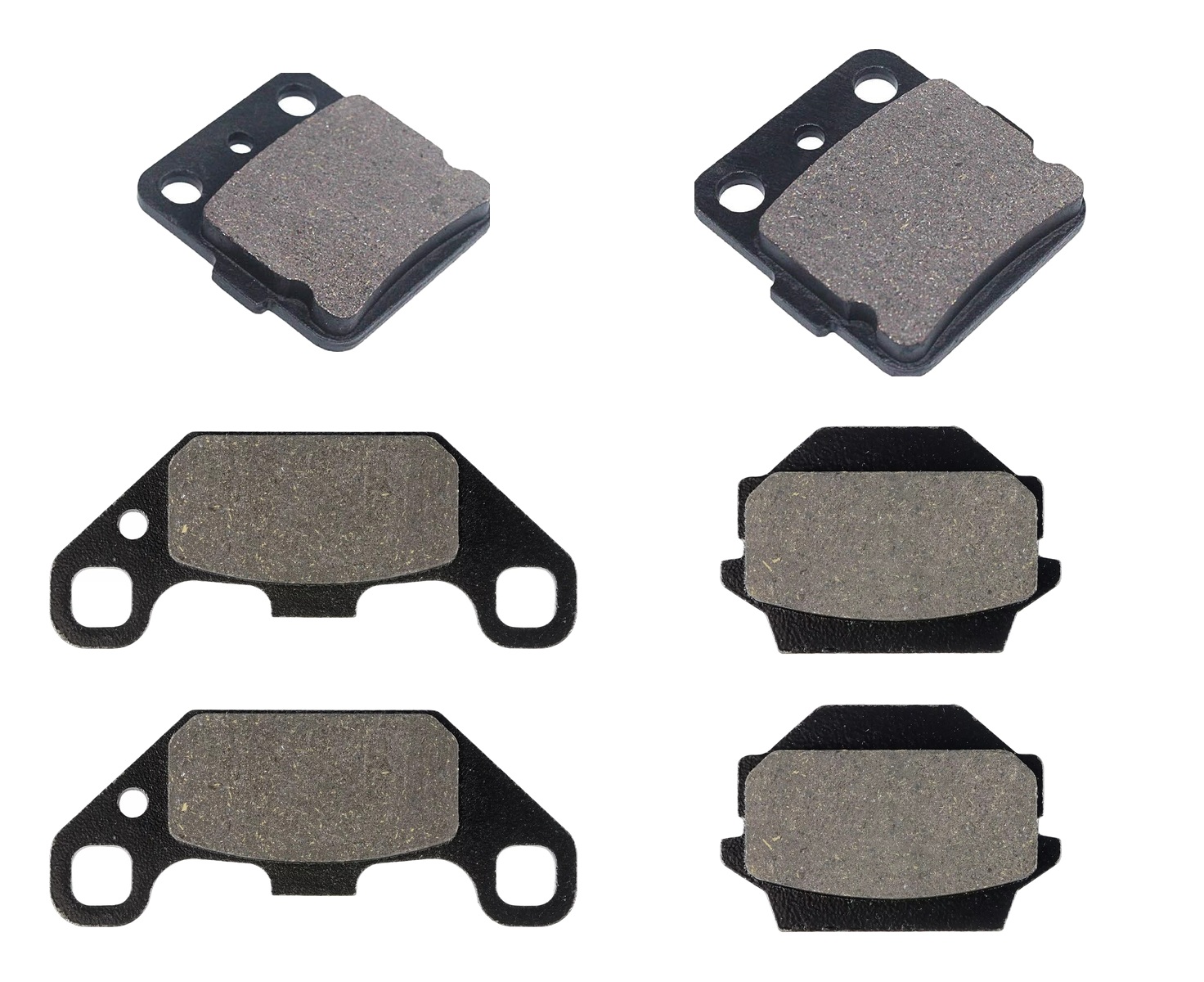 3 Kit plaquettes frein Raven RAV-104-188 Suzuki LT-S 230 QuadSport Av G, Av D et Artitle=Forme et couleur