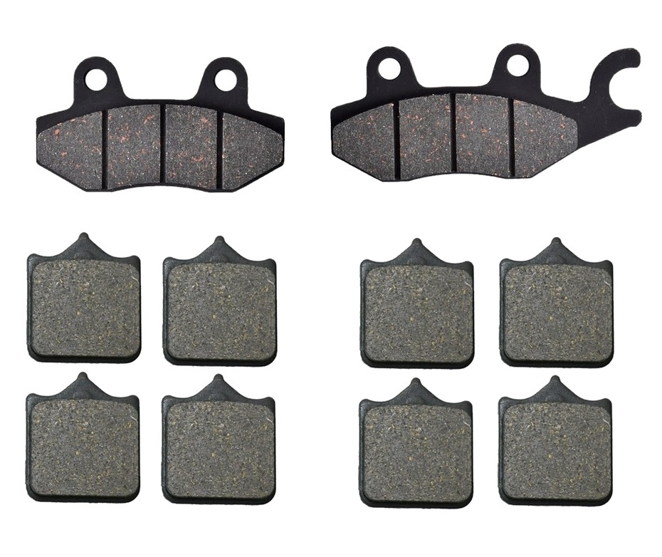3 Kit plaquettes frein Raven RAV-104-189 Triumph Bonneville 1200 Av G, Av D et Artitle=Forme et couleur