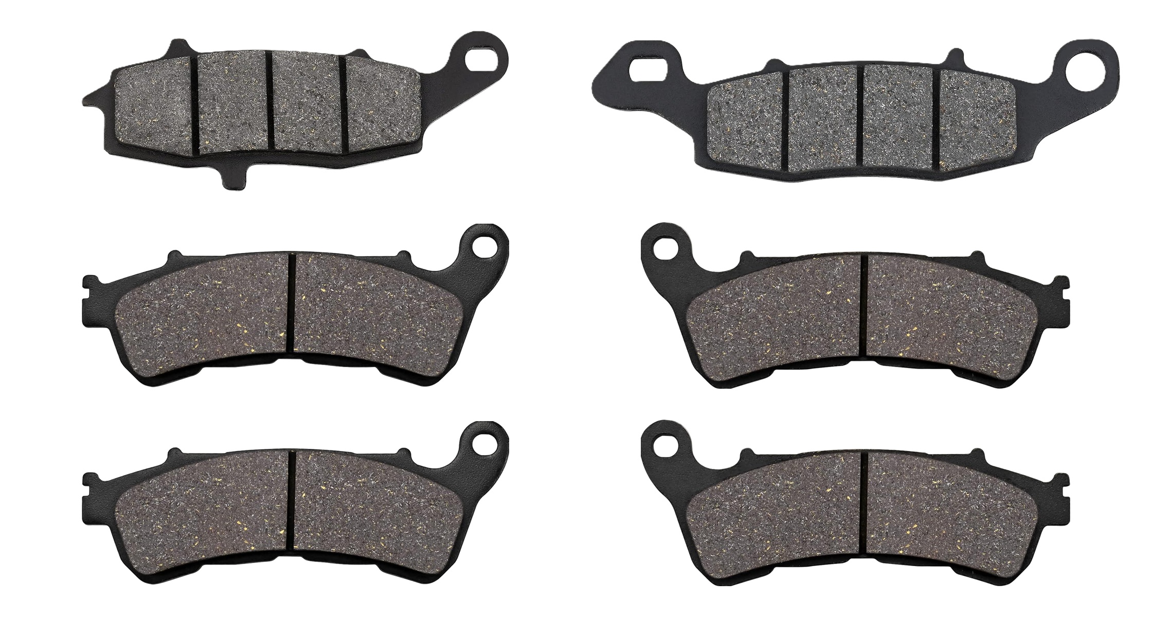 3 Kit plaquettes frein Raven RAV-104-195 Suzuki VLR 1800 intruder C1800R Av G, Av D et Artitle=Forme et couleur