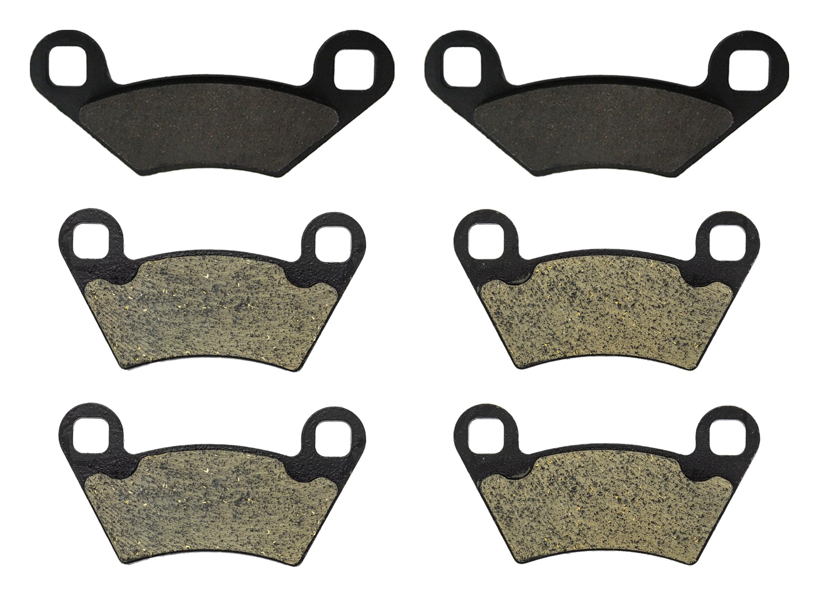 3 Kit plaquettes frein Raven RAV-104-204 Polaris ACE 500 Av G, Av D et Artitle=Forme et couleur
