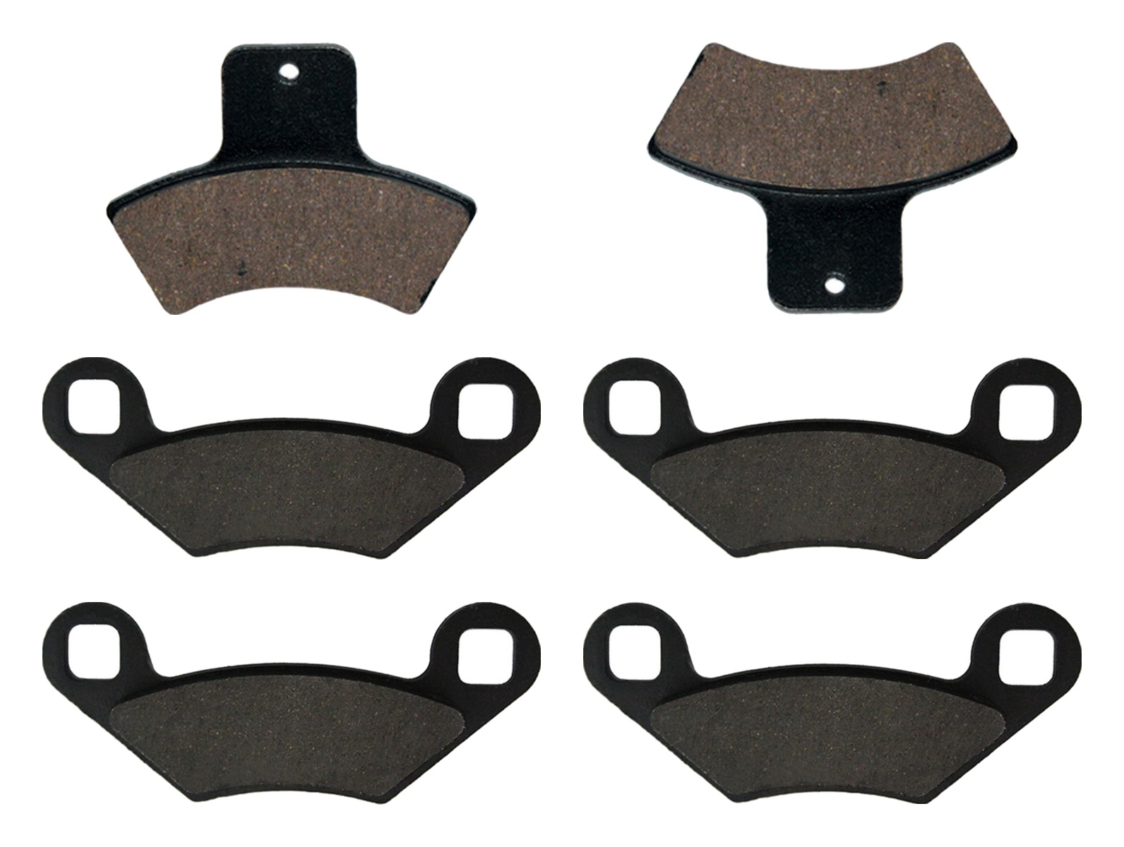 3 Kit plaquettes frein Raven RAV-104-206 Polaris Diesel 460 Av G, Av D et Artitle=Forme et couleur