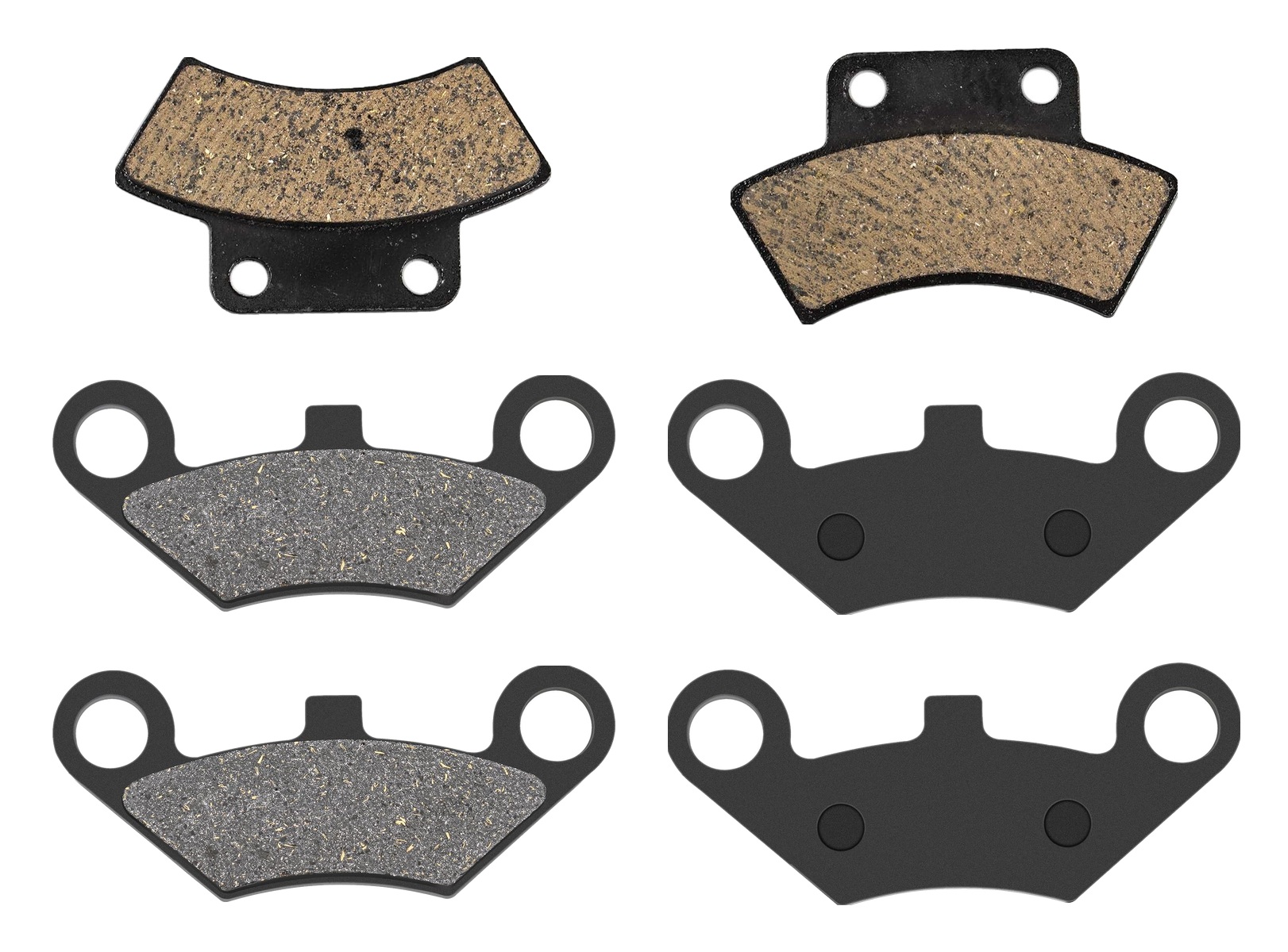 3 Kit plaquettes frein Raven RAV-104-217 Quadzilla CUV 500 Av G, Av D et Artitle=Forme et couleur