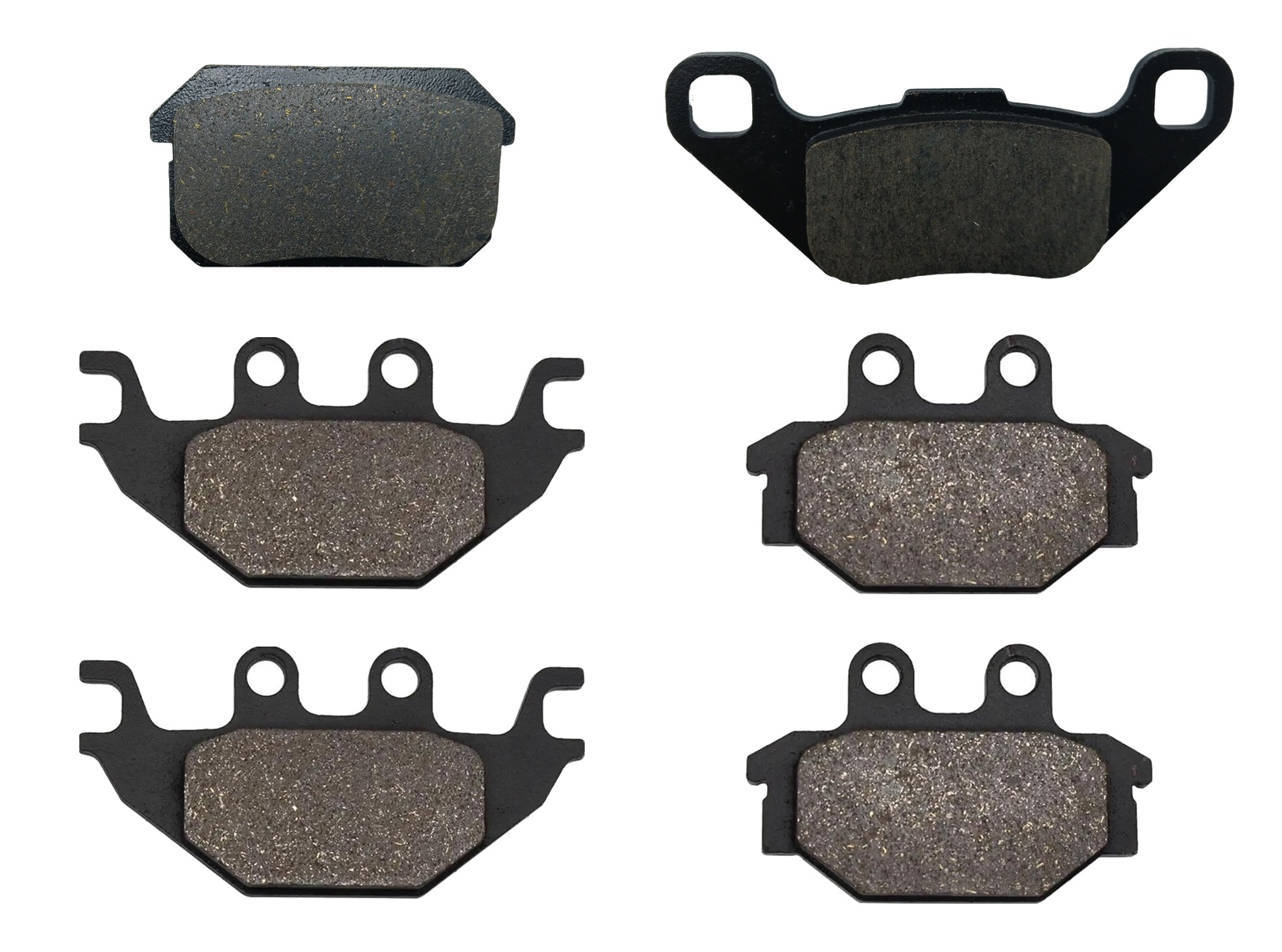 3 Kit plaquettes frein Raven RAV-104-218 Adly S 500 Av G, Av D et Artitle=Forme et couleur