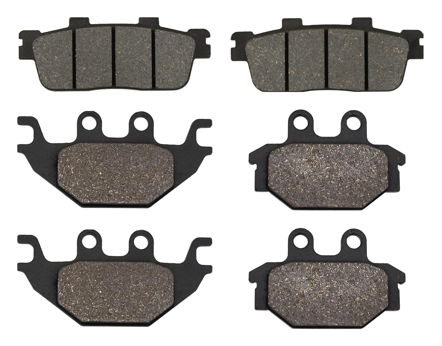 3 Kit plaquettes frein Raven RAV-104-219 Sym Citymax 300 Av G, Av D et Artitle=Forme et couleur