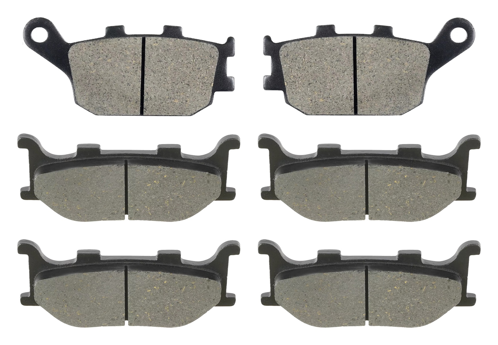 3 Kit plaquettes frein Raven RAV-104-236 Yamaha FZ6-N Fazer Av G, Av D et Artitle=Forme et couleur
