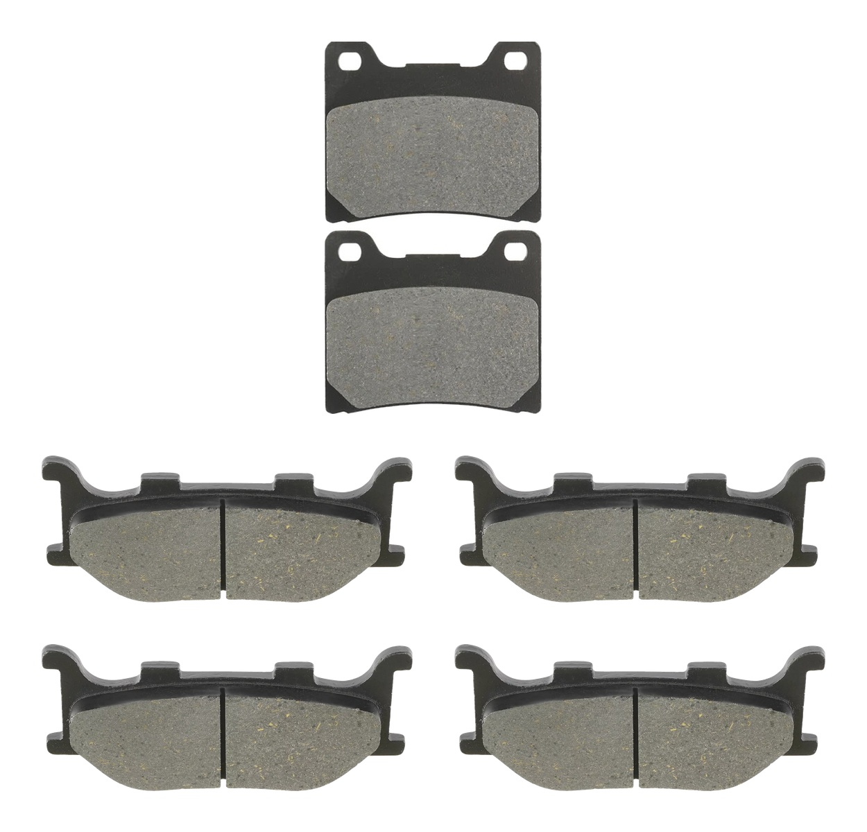 3 Kit plaquettes frein Raven RAV-104-245 Yamaha XVS 1000 DragStar Av G, Av D et Artitle=Forme et couleur