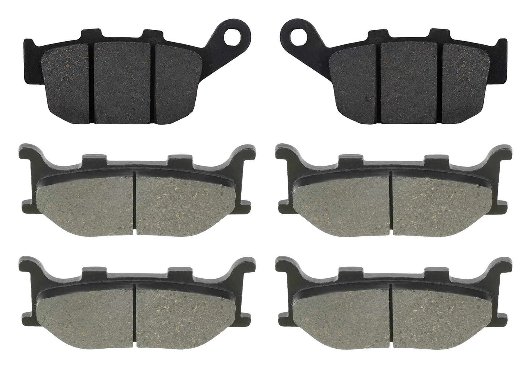3 Kit plaquettes frein Raven RAV-104-246 Yamaha XJ6 600F Diversion Av G, Av D et Artitle=Forme et couleur