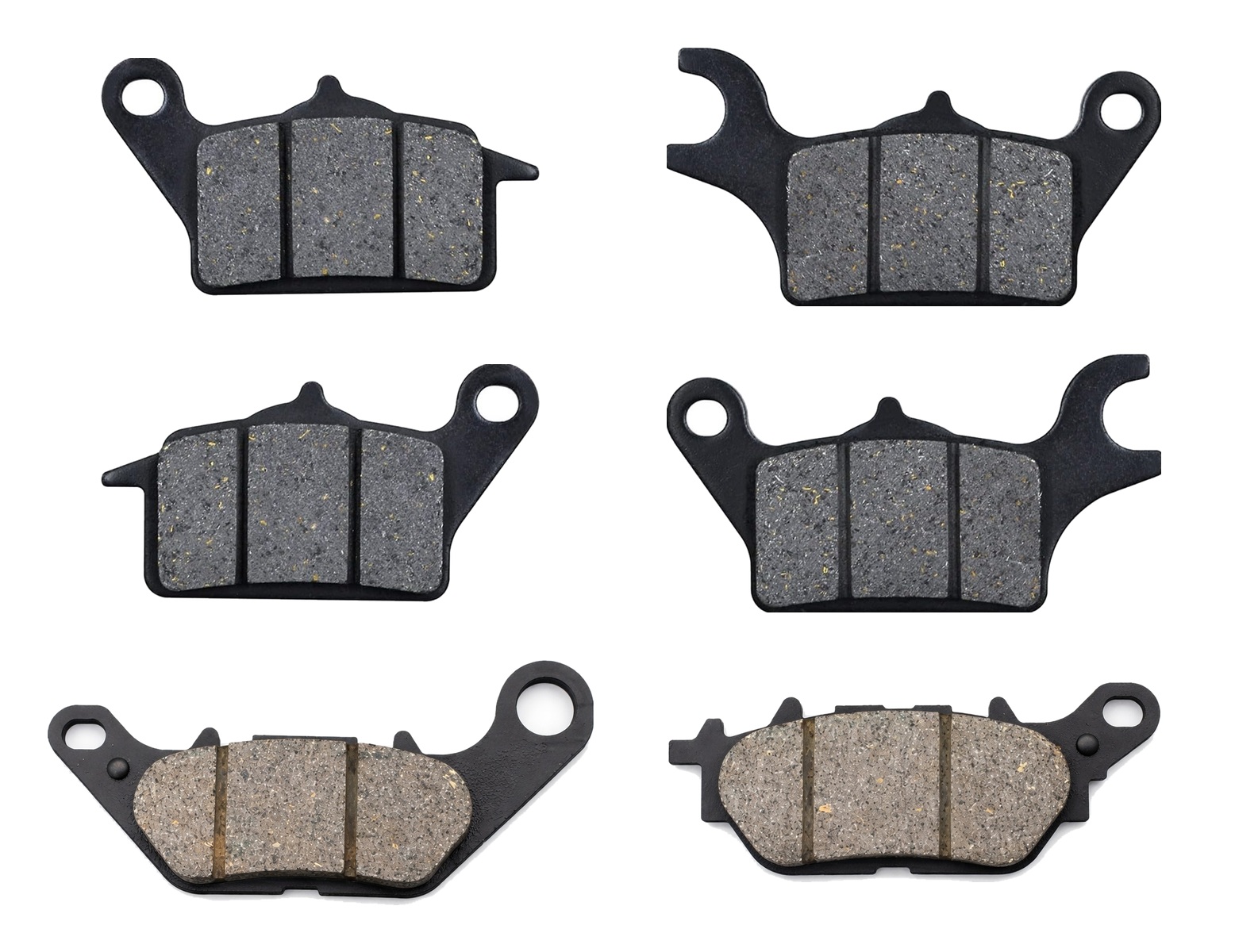 3 Kit plaquettes frein Raven RAV-104-255 Yamaha Triptik 125 Av G, Av D et Artitle=Forme et couleur