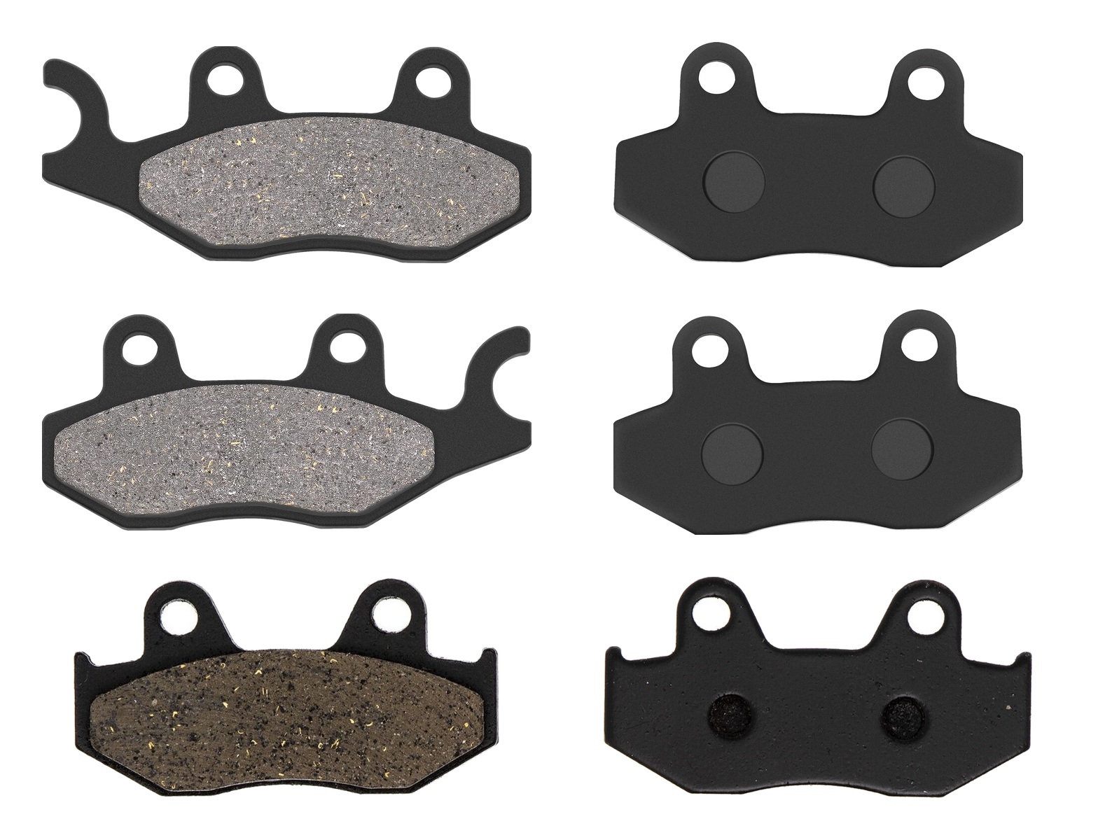 3 Kit plaquettes frein Raven RAV-104-260 Yamaha Raptor 700 Av G, Av D et Artitle=Forme et couleur