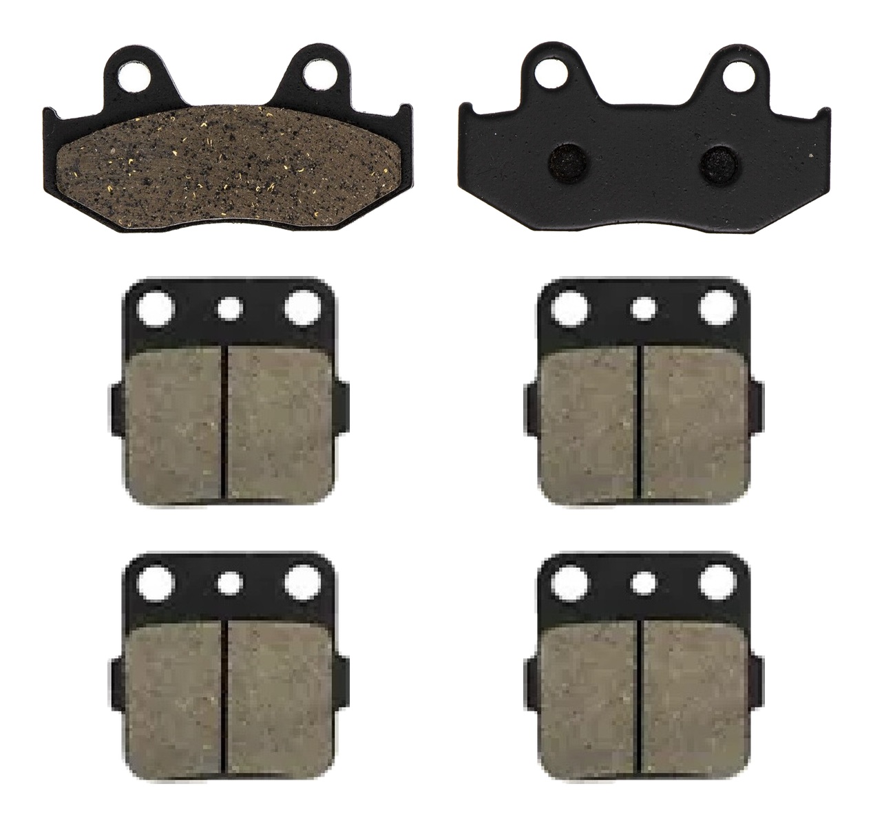 3 Kit plaquettes frein Raven RAV-104-262 Yamaha YFZ 450 Av G, Av D et Artitle=Forme et couleur